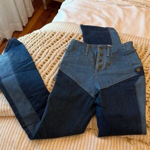 I.AM.GIA Blue Two-Tone Jeans